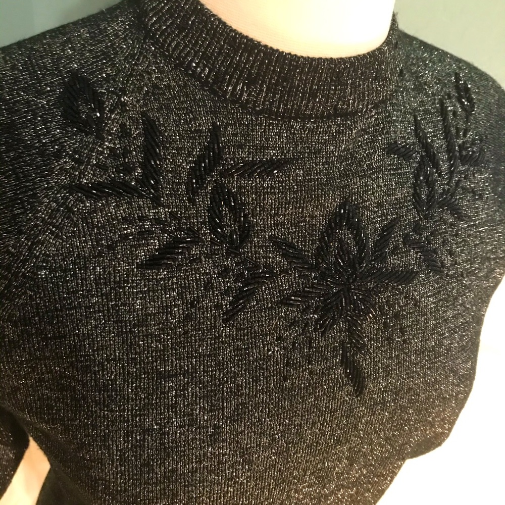 Vintage pinup lurex holiday sweater